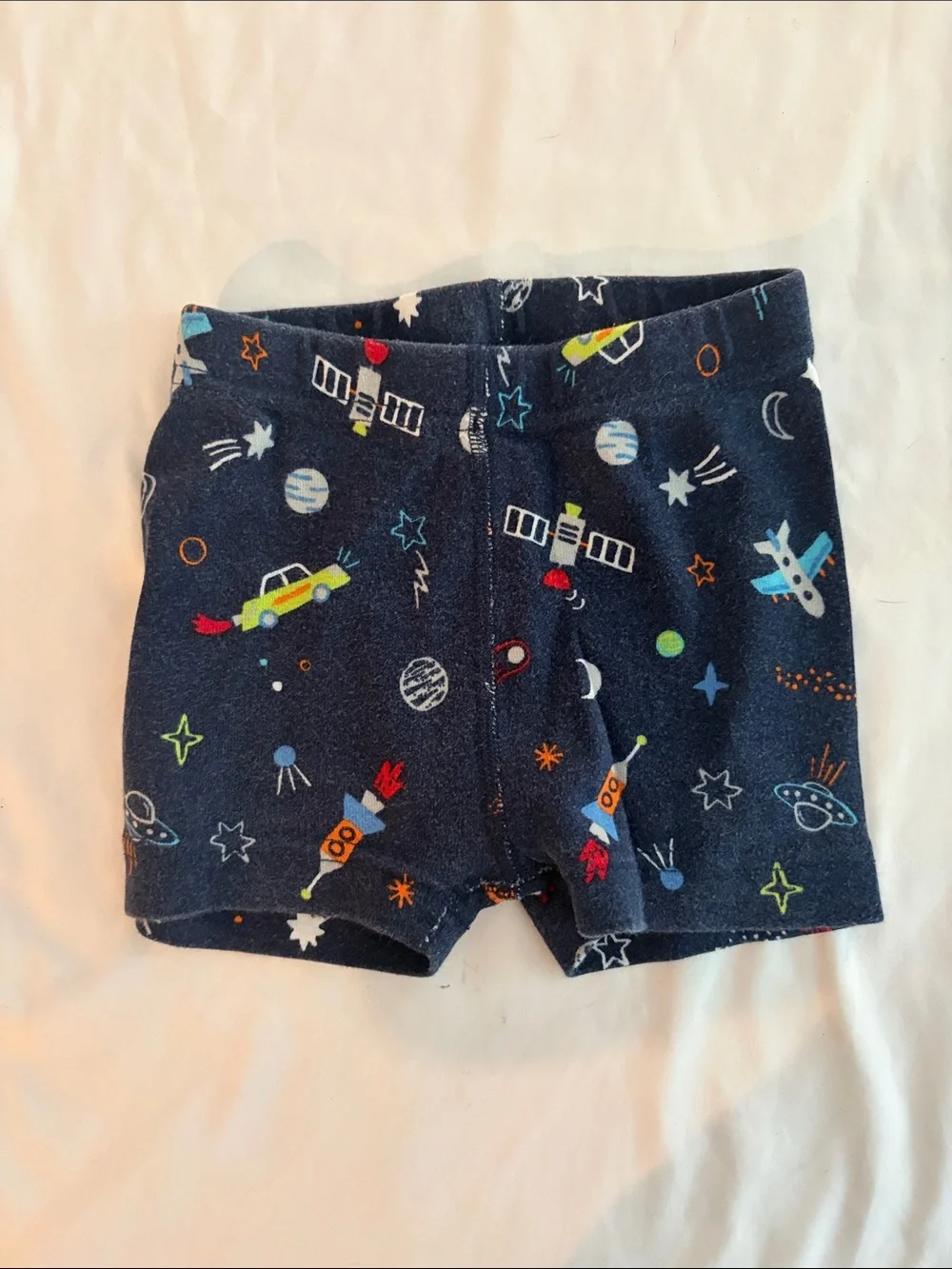 Toddler Navy Space-Print Pajama Set